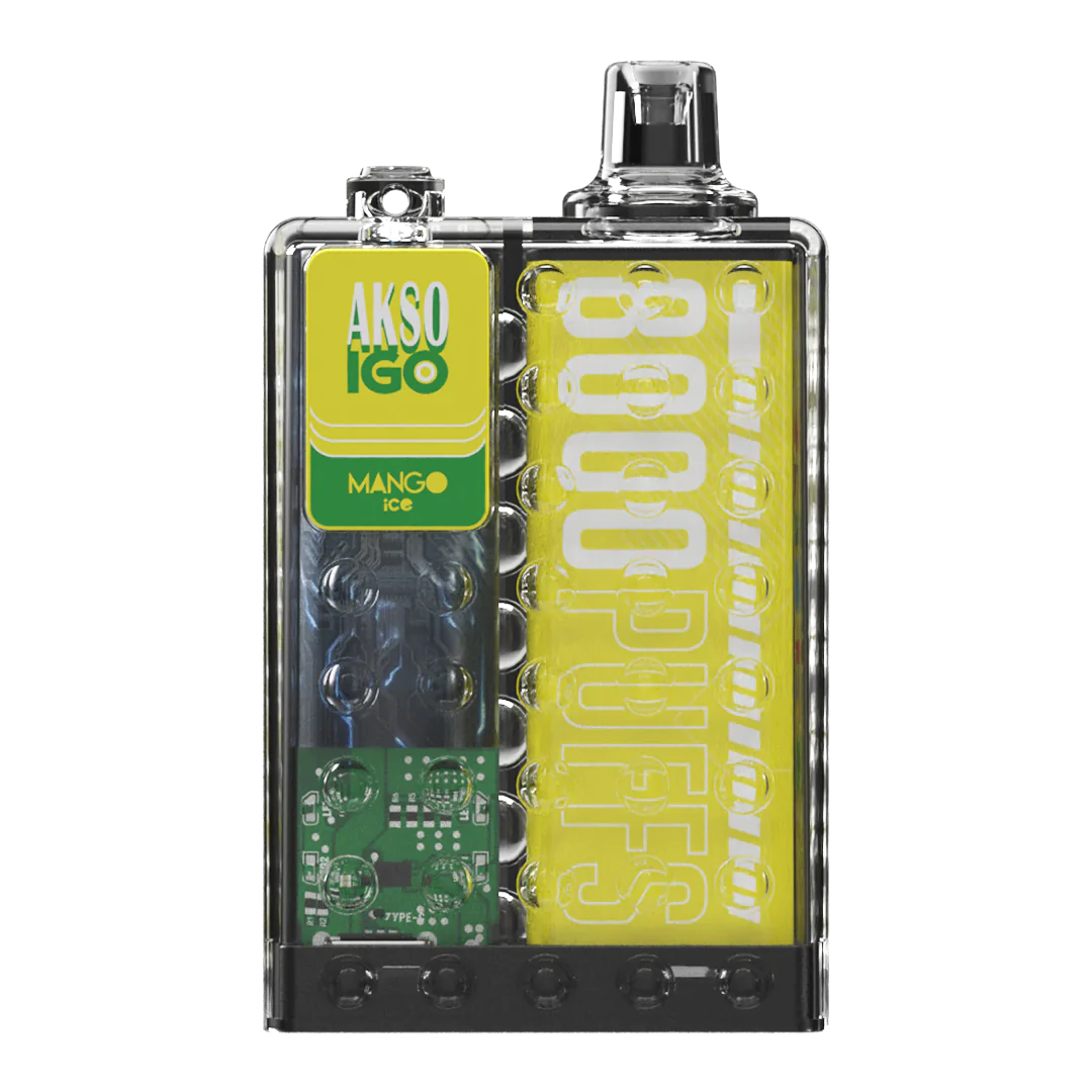 Akso IGO 8000 Rechargeable Disposable - Mango Ice 