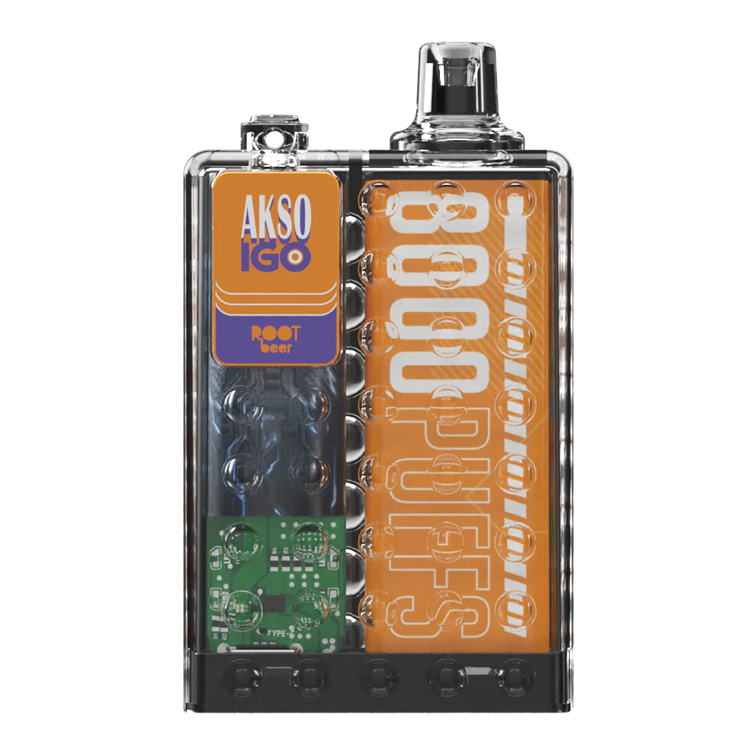 Akso IGO 8000 Rechargeable Disposable - Rootbeer 