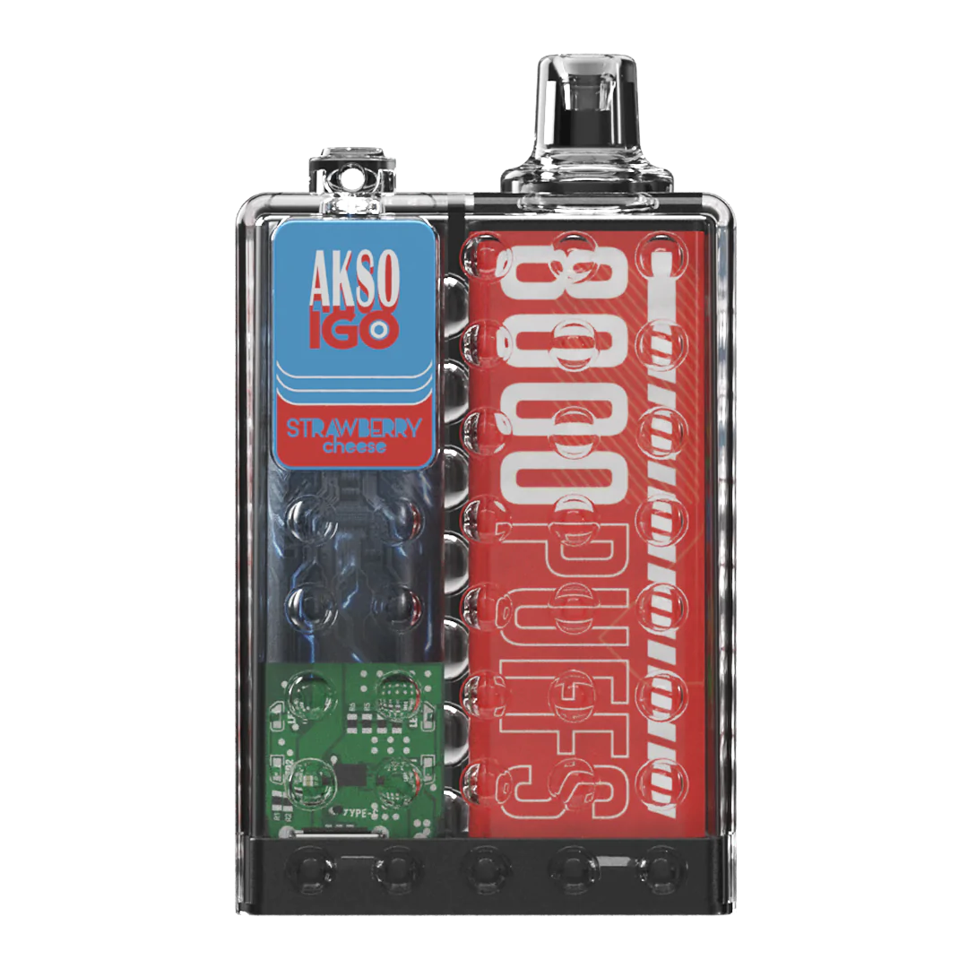 Akso IGO 8000 Rechargeable Disposable - StrawberryCheese