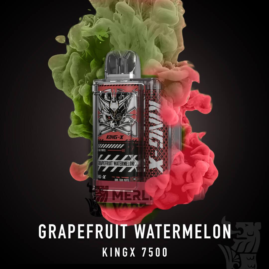 Kingx 7500 Rechargeable Disposable (Merlion Vape Sg) - Grapefruit Watermelon- Merlion Vape Sg