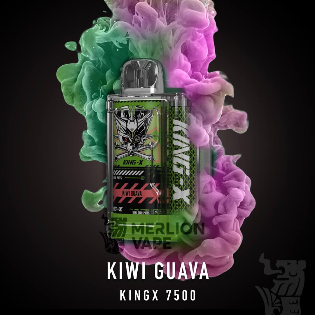 Kingx 7500 Rechargeable Disposable (Merlion Vape Sg) - Kiwi Guava- Merlion Vape Sg