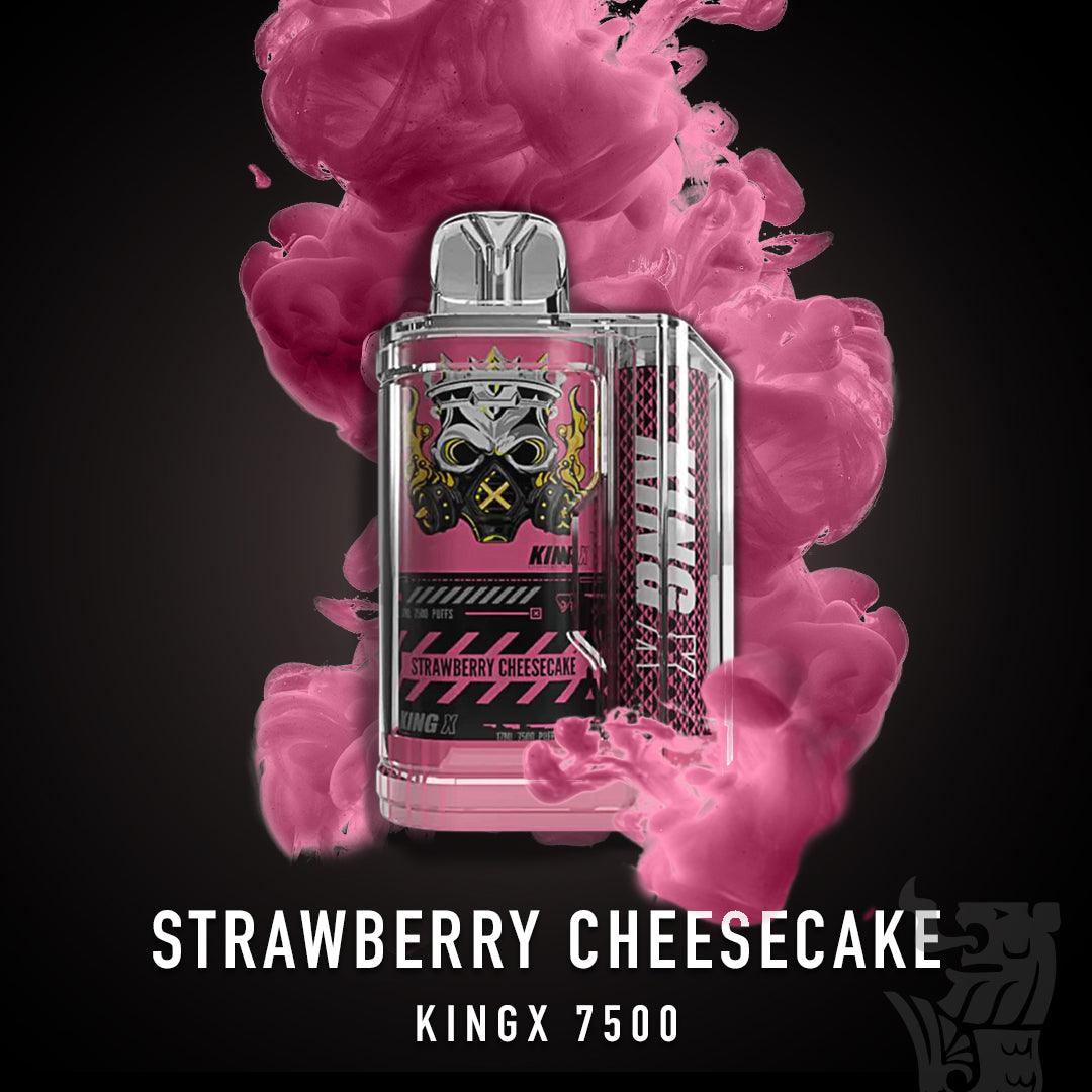 Kingx 7500 Rechargeable Disposable (Merlion Vape Sg) - Strawberry Cheesecake - Merlion Vape Sg