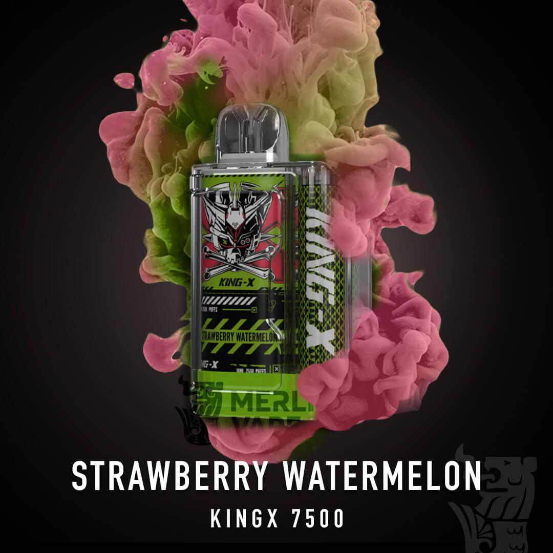 Kingx 7500 Rechargeable Disposable (Merlion Vape Sg) - Strawberry Watermelon - Merlion Vape Sg