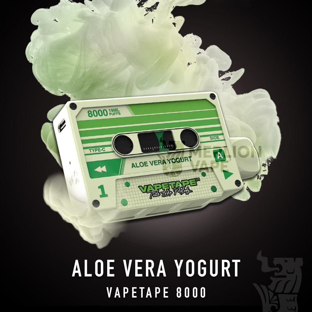 Vapetape 8000 Rechargeable Disposable (Merlion Vape Sg) - Aloe Vera Yogurt -  Merlion Vape Sg