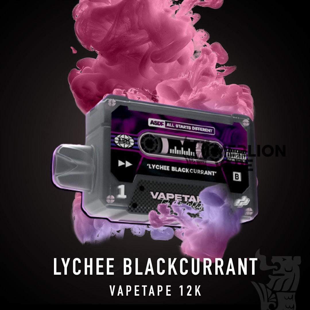 Vapetape 12000 Rechargeable disposable (Merlion Vape SG) - Lychee Blackcurrant- Merlion Vape SG