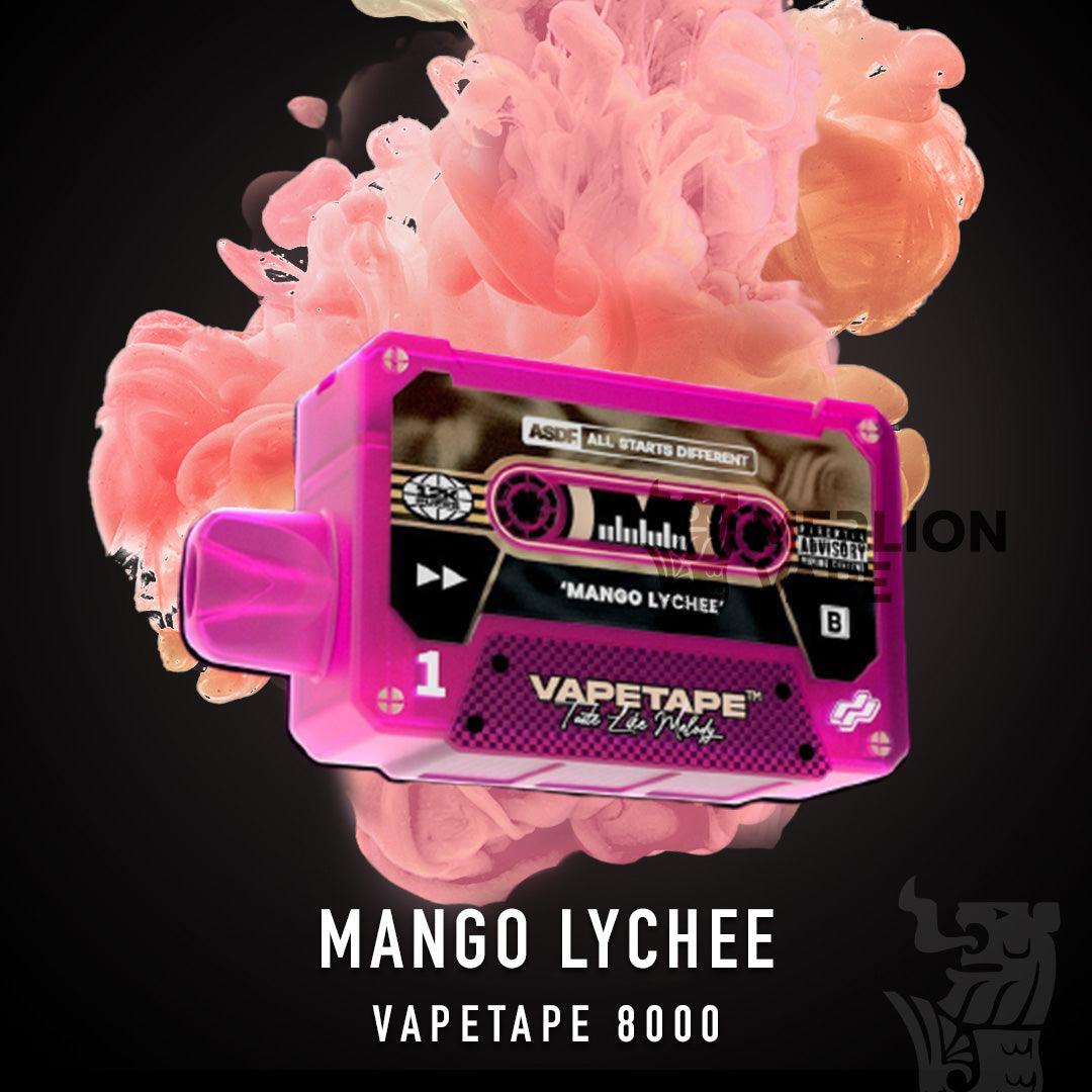 Vapetape 12000 Rechargeable disposable (Merlion Vape SG) - Mango Lychee - Merlion Vape SG