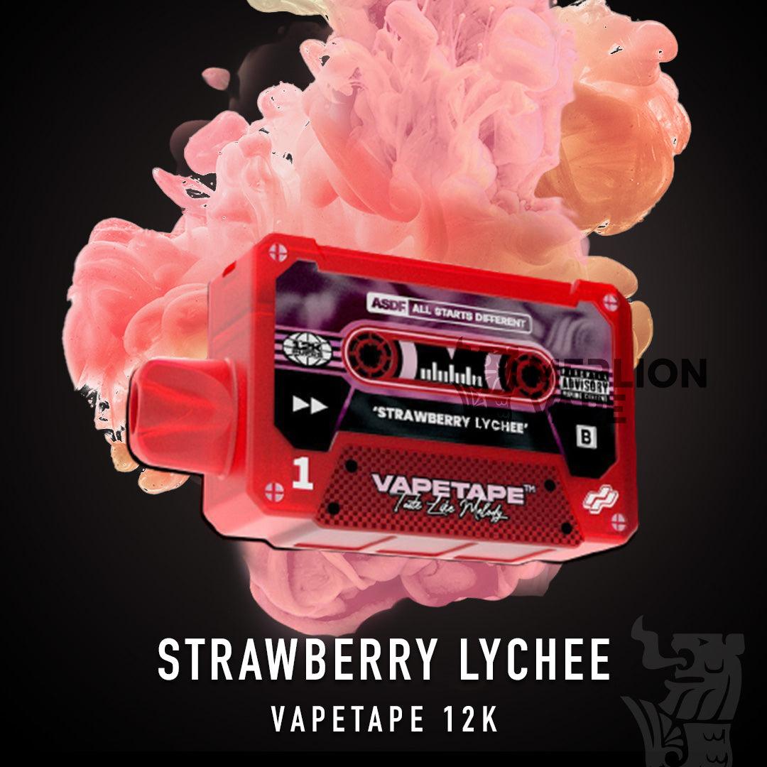 Vapetape 12000 Rechargeable disposable (Merlion Vape SG) - Strawberry Lychee - Merlion Vape SG