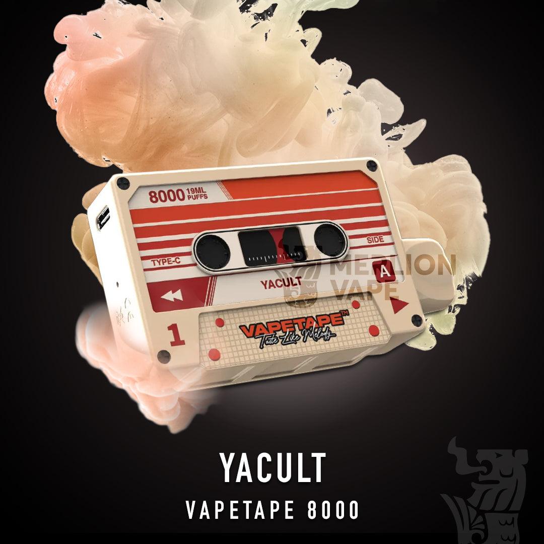 Vapetape 8000 Rechargeable Disposable (Merlion Vape Sg) - Yacult -  Merlion Vape Sg