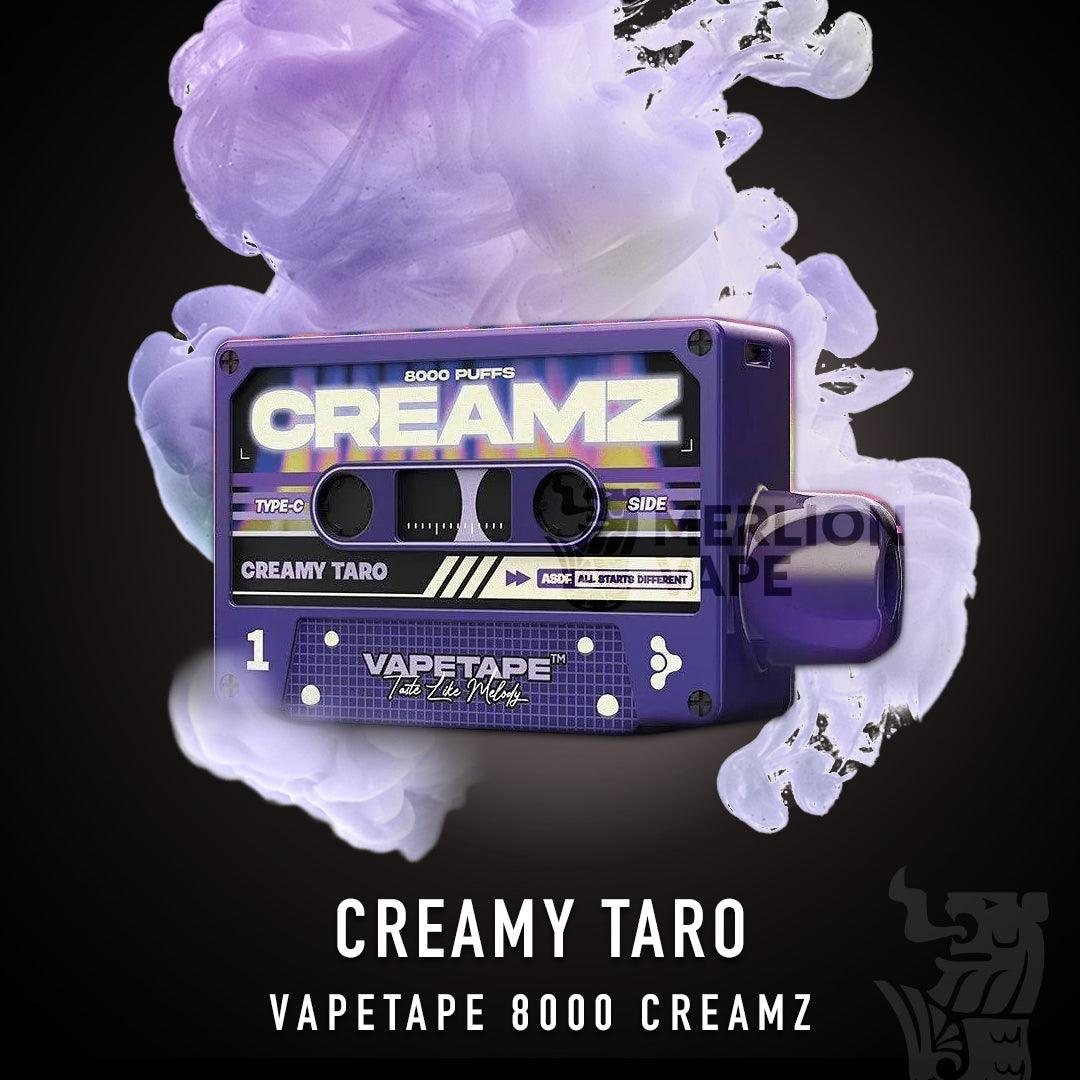 Vapetape 8000 Rechargeable Disposable (Merlion Vape Sg) - Creamy Taro -  Merlion Vape Sg