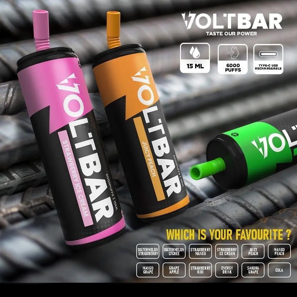 Voltbar 6000 Rechargeable Disposable (Merlion Vape Sg) - Merlion Vape Sg