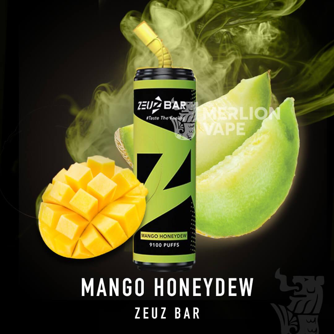 Zeuz Bar 9100 Rechargeable Disposable (Merlion Vape Sg)  - Mango Honeydew - Merlion Vape Sg