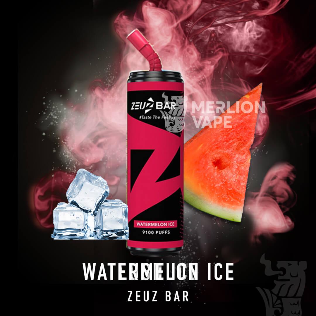 Zeuz Bar 9100 Rechargeable Disposable (Merlion Vape Sg)  - Watermelon Ice Merlion Vape Sg