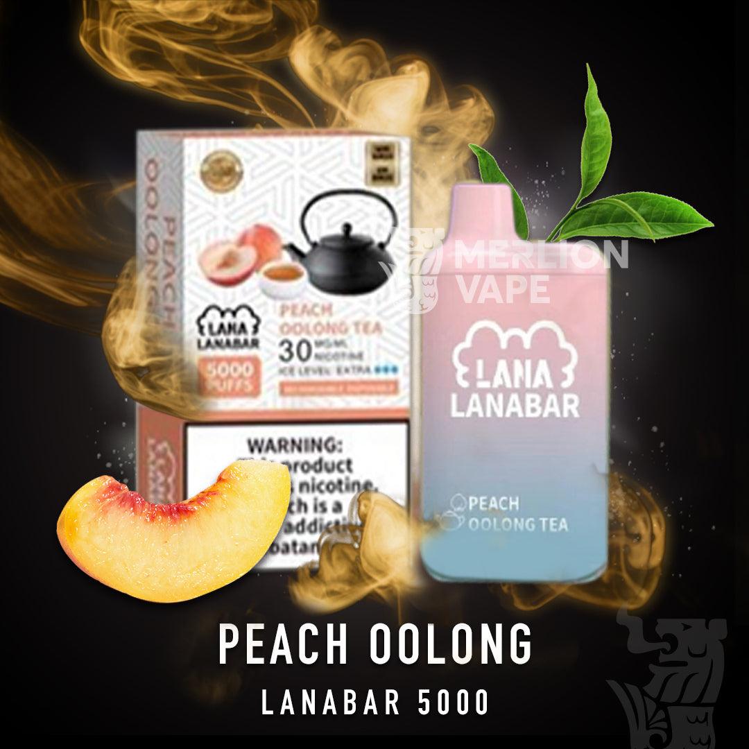 Lana Bar 5000 Rechargeable Disposable (Merlion Vape Sg) - Peach Oolong - Merlion Vape Sg