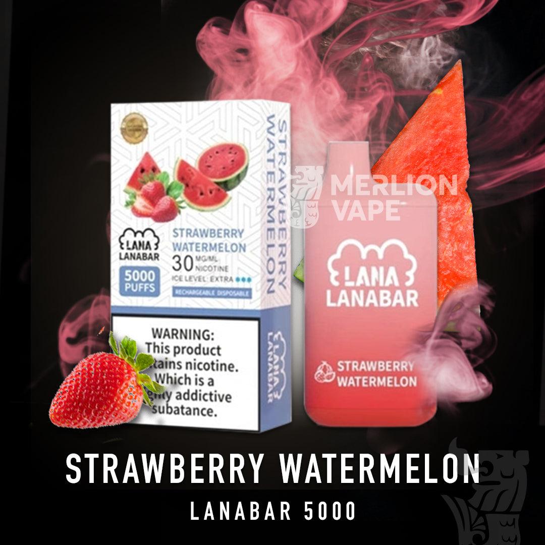 Lana Bar 5000 Rechargeable Disposable (Merlion Vape Sg) - Strawberry Watermelon - Merlion Vape Sg