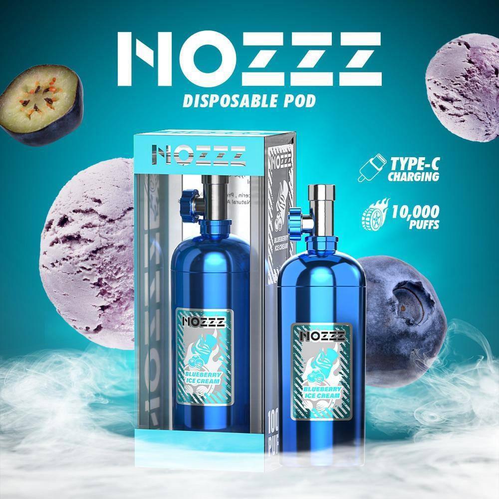 NOZZZ 10000 (Merlion Vape Sg) - Blueberry icecream - Merlion Vape Sg