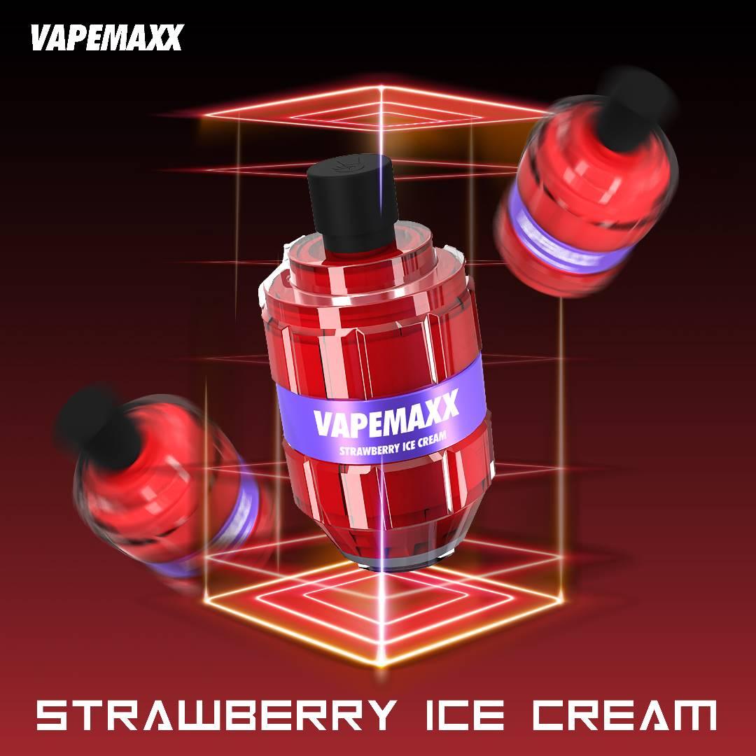 VapeMaxx 12000 Disposable (Merlion Vape SG) - Strawberry Icecream - Merlion Vape SG