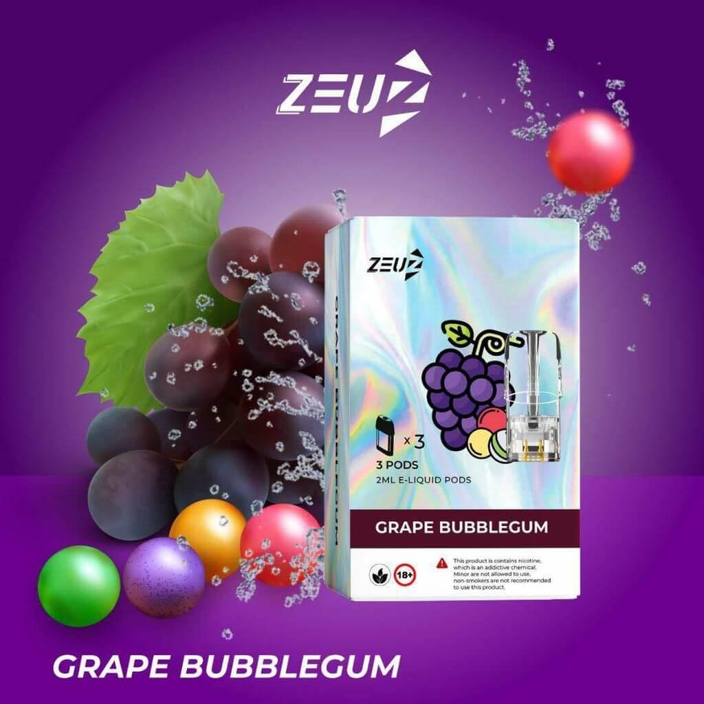 Zeuz pod (Merlion Vape Sg) - Grape Bubblegum - Merlion Vape Sg